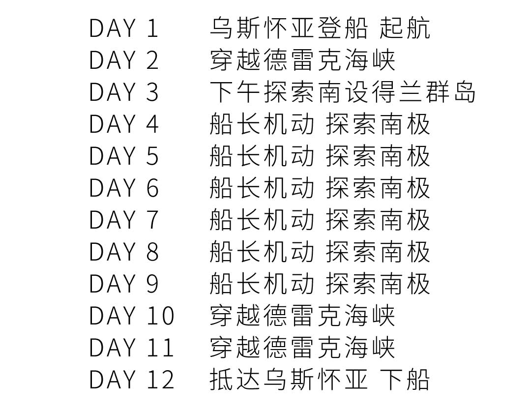 海洋信天翁号 Ocean Albatros 11天跨越南极圈行程