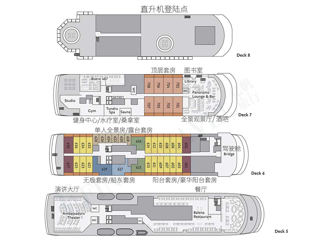 海洋无极号甲板图