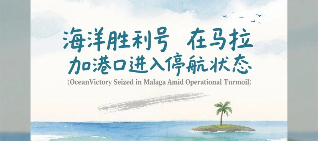 海洋胜利号在西班牙马拉加港口进入停航状态